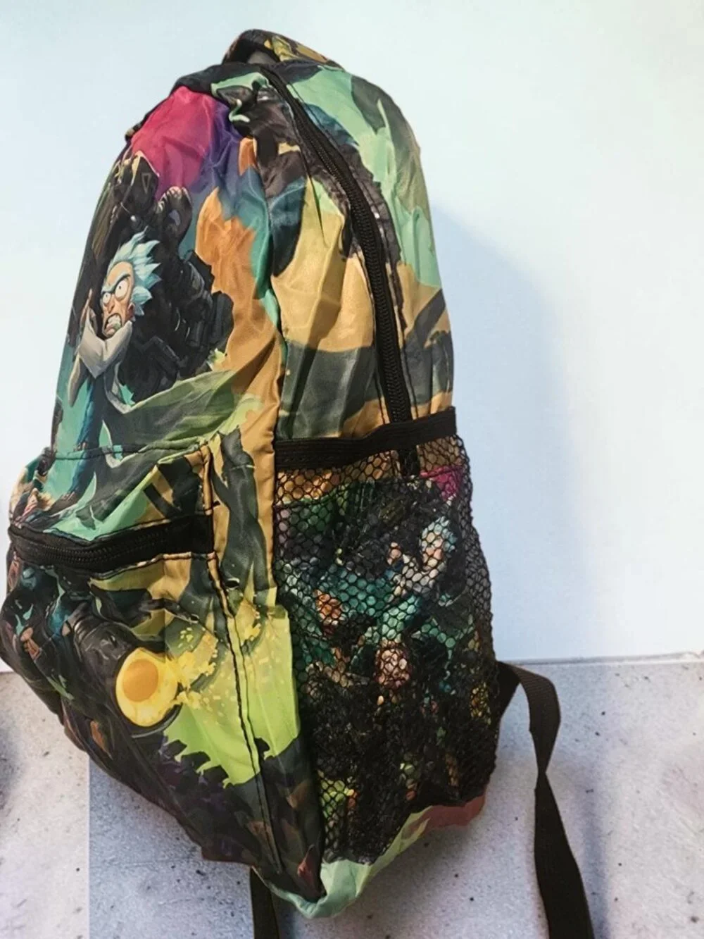Rick And Morty Backpack With Lunch Bag And Pencil Bag